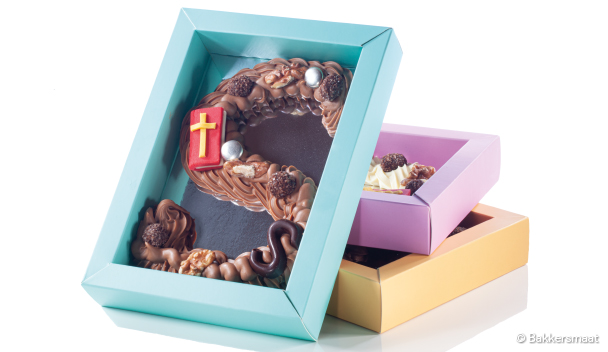 Handgespoten chocoladeletter